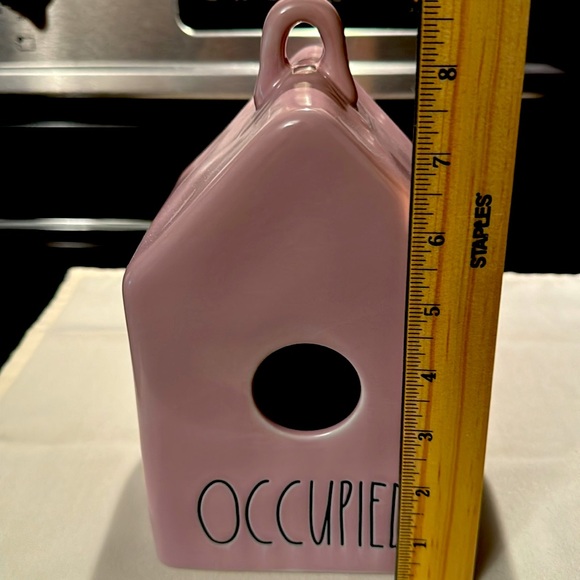 Rae Dunn Birdhouse Light Purple “Occupied” New Excellent Condition - Picture 2 of 6